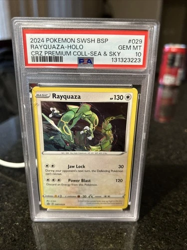 Pokémon Rayquaza SWSH029 Black Star Promo Holo Card PSA 10 Gem Mint