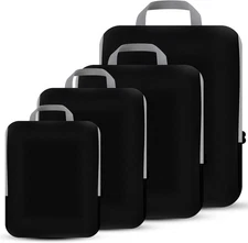 4 Set Compression Packing Cubes Travel - Travel Accessories Expandable Packing O