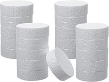 40 Pack 3 Inch Thick Foam Discs for Crafts, DIY Projects, Cake Decor
