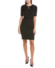 Anne Klein Twist Front Sheath Dress Women's