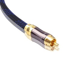 Dual Shielded RCA Male to RCA Male Subwoofer Cable 15 Feet OD 8.0mm Audio