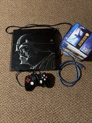 Star Wars Darth Vader PS4 Playstation 4 Console W/Matching Controller & Games