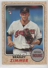 2017 Topps Heritage High Number Bradley Zimmer (Gray Circle) #576 0nr3