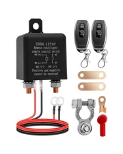 12V 200A Remote Battery Disconnect Switch, Battery Kill Switch for ... Fast Ship