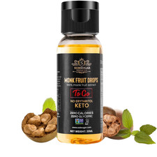 Monkfruit Liquid Sweetener Drops No Erythritol Made with Monk Fruit Juice