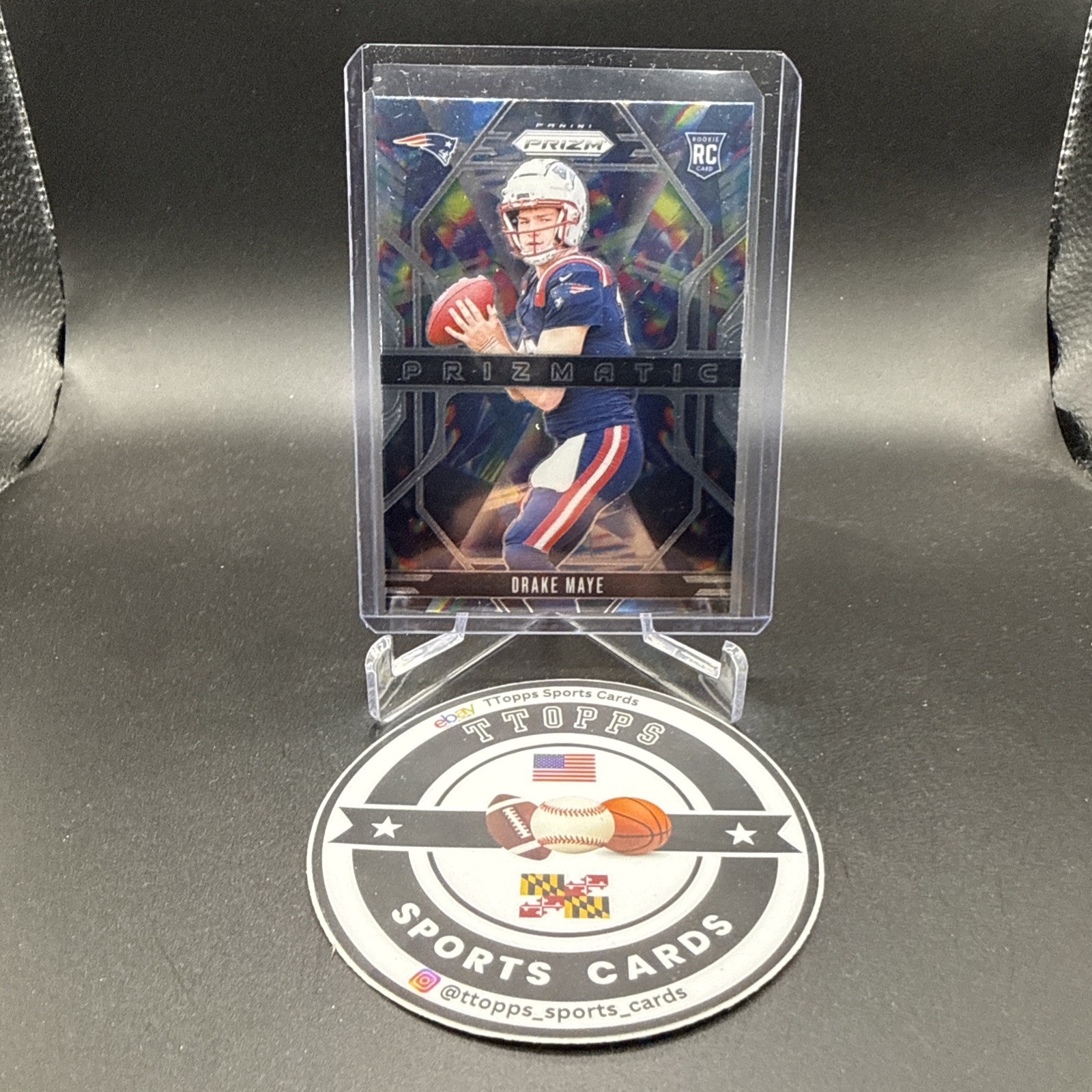 2024 Panini Prizm - Prizmatic Drake Maye #2 Silver Prizm (RC)