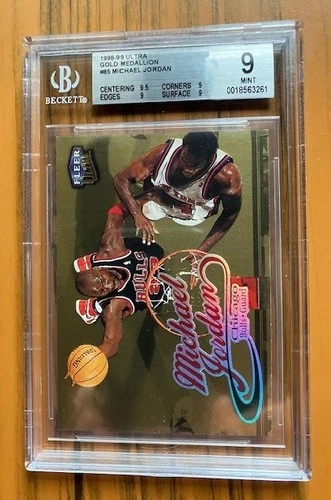 Michael Jordan 1998-99 FLEER ULTRA GOLD MEDALLION #85G BGS 9