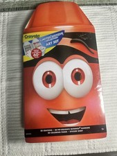 Crayola Limited Edition Art Set Orange Red Angie Crayon Case 60 Pieces New