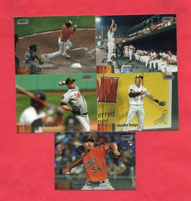 2020 Topps Stadium Club Baltimore Orioles Team Set 5 cards, Cal Ripken Jr