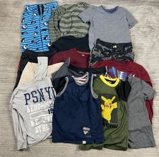Lot of 14 Boys Clothes 10-12 Pokemon Athletic Works Aeropostale etc 
