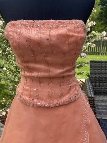 Vintage Alyce Designs Peach Formal Quinceañera Dress Women’s Size 4 - Picture 24 of 24