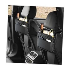 2PCS Car Seat Back Organizer, Waterproof Leather Hanging Backseat 2pcs