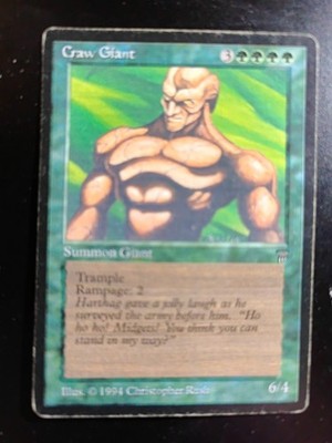 Craw Giant   MTG Legends 1994   Old School Trample   LP   Christopher Rush