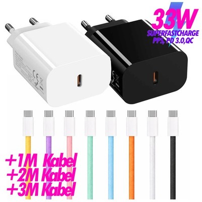 Für Xiaomi Redmi Note 14, 14 Pro+ 33W USB-C Schnellladegerät Ladekabel