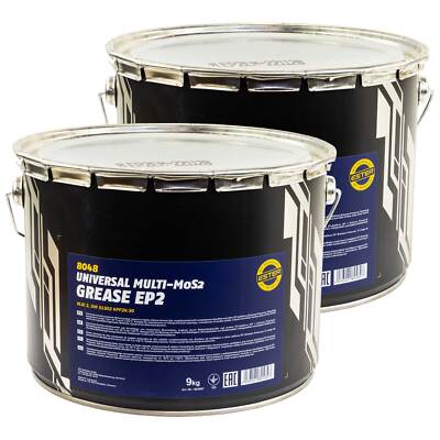 Schmierfett EP-2 Multi.MoS2 Universalfett Schmierstoff 8048 MANNOL 2 X 9 kg