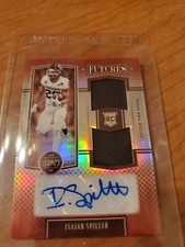 2022 panini Legacy Isaiah Spiller RC Dual Patch Auto Red 076/100 Chargers (DS)