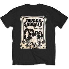 Image of Black Sabbath 'World Tour 1978' Black T shirt - NEW