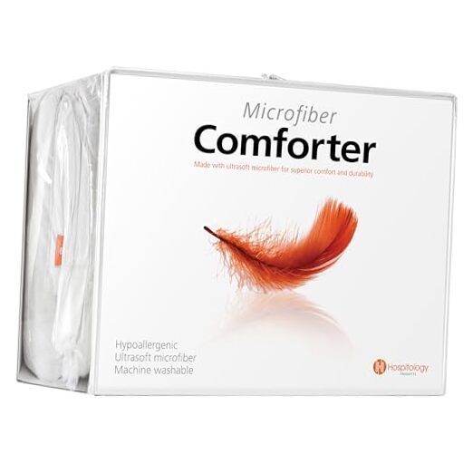 White Comforter King Hypoallergenic Duvet Insert Microfiber All Season Goose