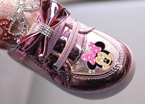 Scarpe bambina Minnie con luci LED luci lampeggianti eleganti Hot - Foto 3 di 6