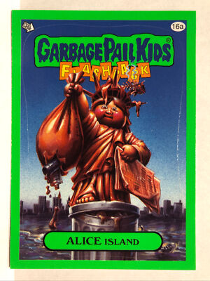 Garbage Pail Kids Topps Sticker 2011 Flashback Series 3 Green Alice Island 16a