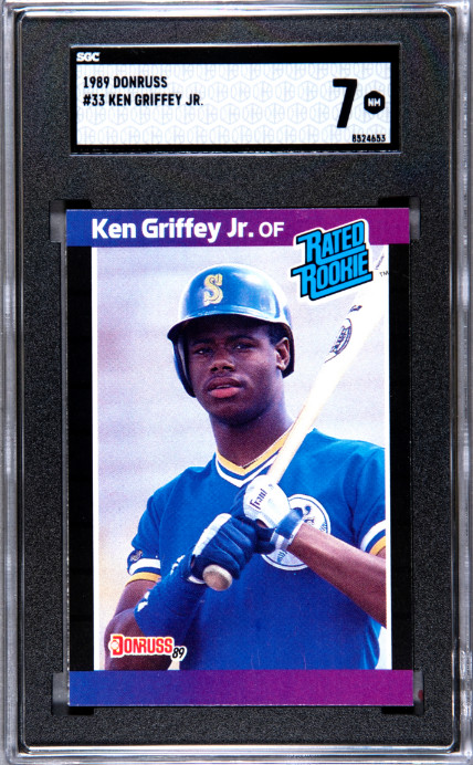 1989 Donruss #33 Ken Griffey Jr. SGC 7