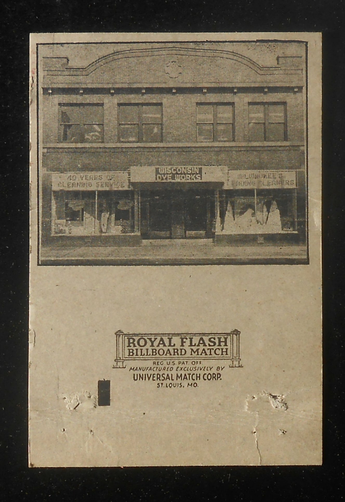 1940s STOREFRONT PHOTO Wisconsin Dye Works Fur Cleaning and Storage ...