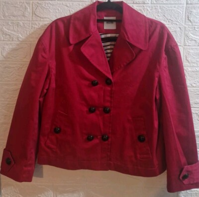 Vintage Moschino Cheap and Chic Red Blazer Jacket Coat 10 uk 36'' Nautical 