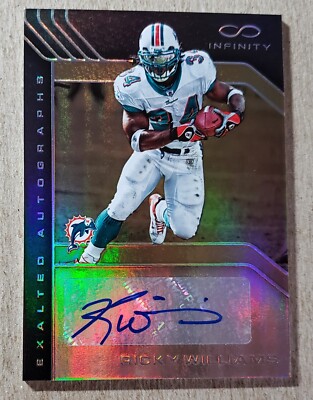 2017 Panini Infinity Exalted Ricky Williams Auto 1/8 Miami Dolphins Autograph