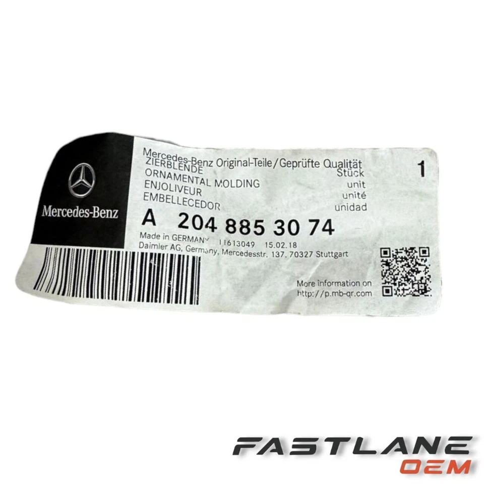 Mercedes-Benz C180 2007-2018 luces de circulación diurna moldura nuevo OEM A 204 885 30 74 Foto 3 de 4