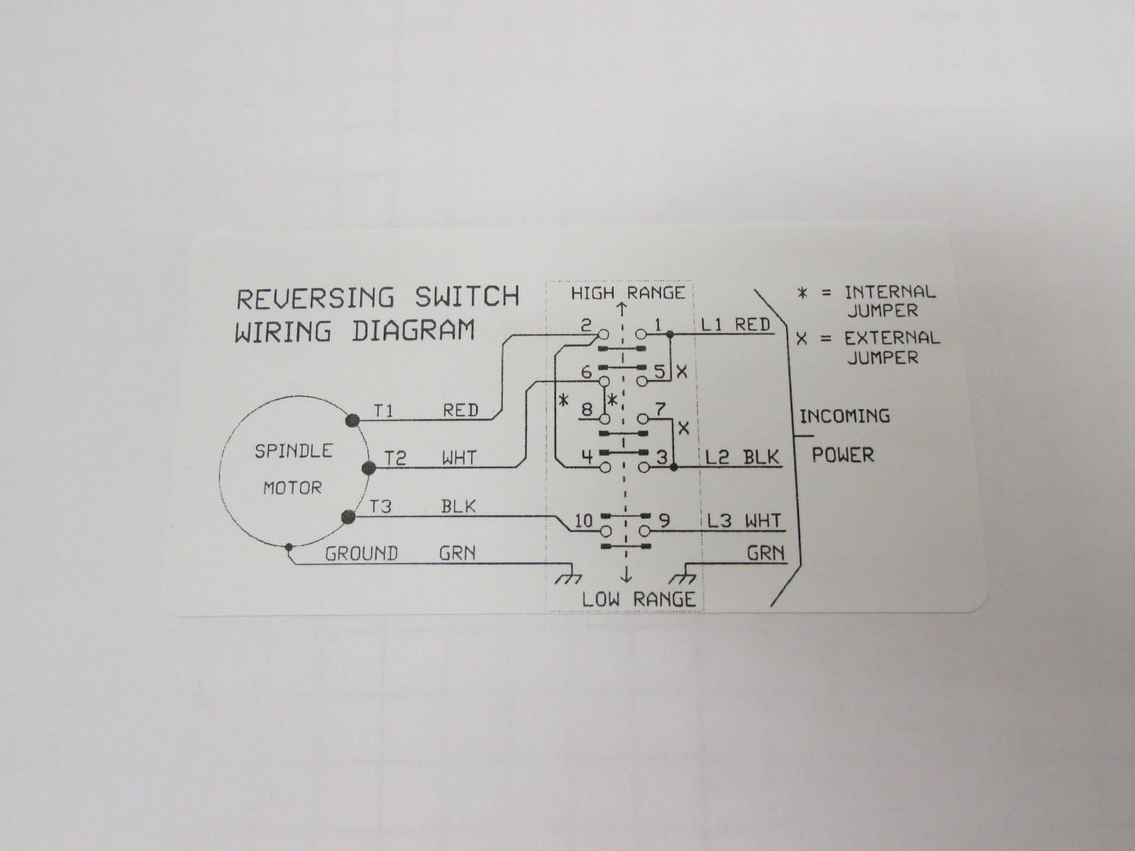 Original Suppler for Bridgeport Fwd/Rev Switch W/Cover, PN 11598117 or ...