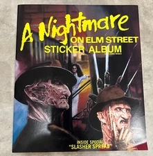 Nightmare on Elm Street St Sticker Album Empty 1984 NEW Case Fresh