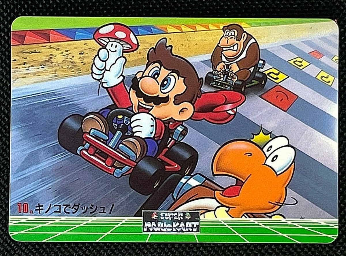 Super Mario Bros. Kart Card Banpresto Nintendo 1993 F/S from Japan