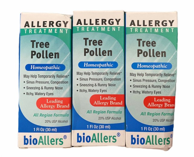 BioAllers Allergy TreatmentTree Pollen Homeopathic Lot of 3 exp 01/22