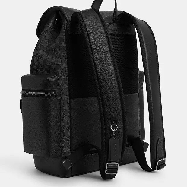 NWT Coach CT016 Men's Spring Backpack In Signature Jacquard Bag