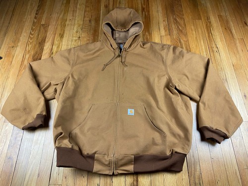 Carhartt Jacket Brown Mens 2XL Tall | eBay