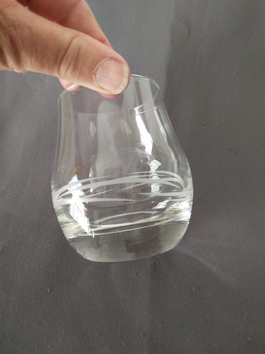 George & J.G. Smith Glenlivet Whiskey Glass Etched Swirl Gold Stamp - Picture 5 of 11
