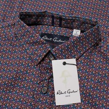 Robert Graham NWT Jennings Casual Button Down Shirt Size L Tailored Fit Multi