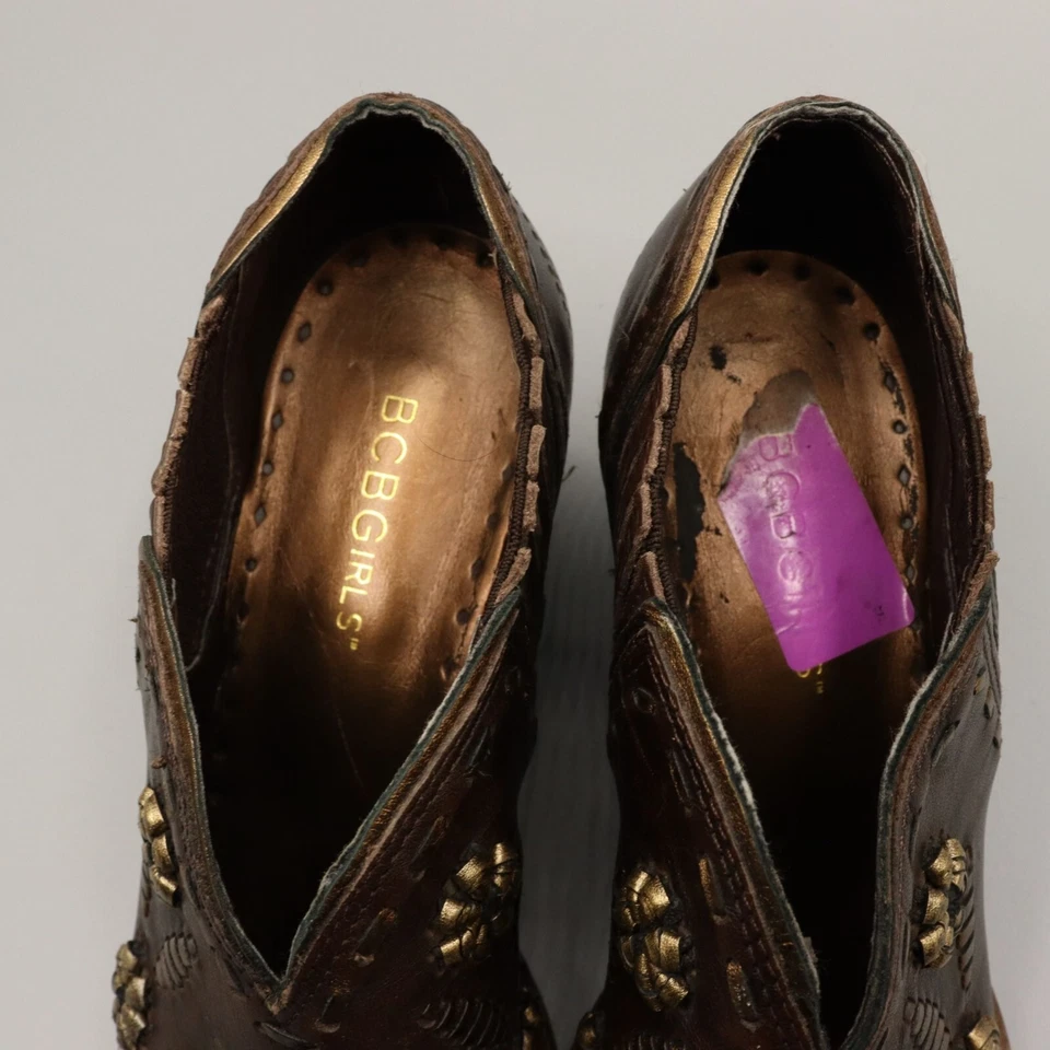 BCBGirls Western Botines Mujeres 6.5 Marrón Vaquera Cuadrado Baile Rodeo Bohemio Foto 2 de 4