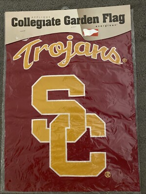 USC Trojans Appliquéd Garden Flag Double Sided 12.5'' X 18''  NCAA Team Sports