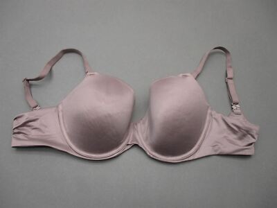 36C Auden Womens Gray Underwire Unpadded Back Closure Full Coverage Nursing Bra