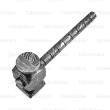 Hand-Forged Damascus Steel Medieval Battle Hammer  | Handmade Historical Hammer