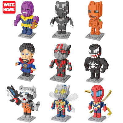 Micro Particle Toys Creative Toys Modular Cartoon Series 3D Puzzle Smart Eagle-