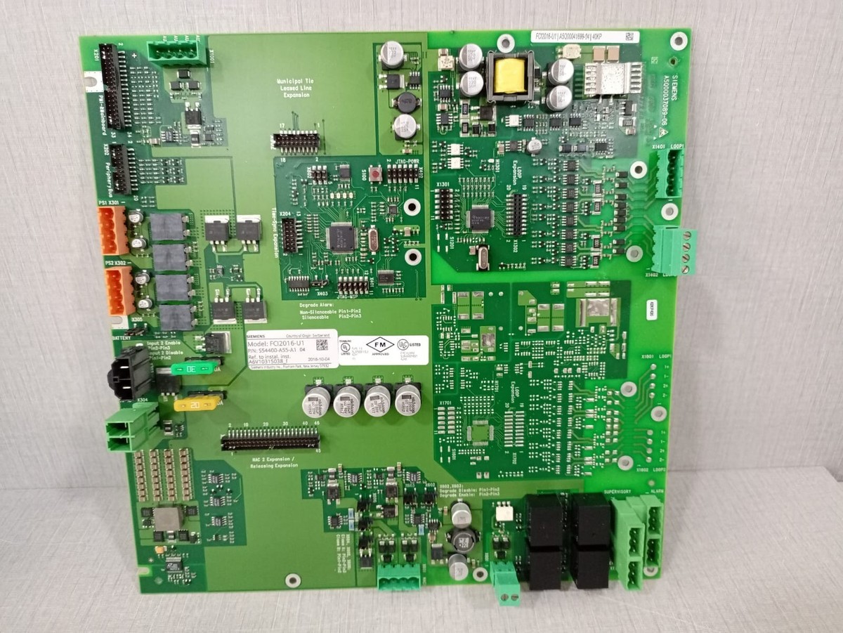 Siemens FCI2016-U1 S54400-A55-A1 Fire Alarm Periphery Board | eBay