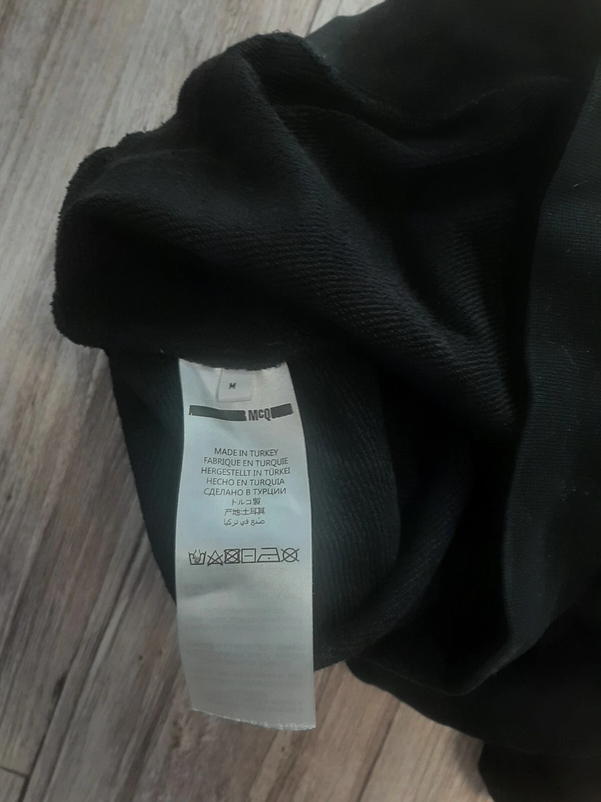 Felpa con cappuccio MCQ Alexander McQueen nera taglia media