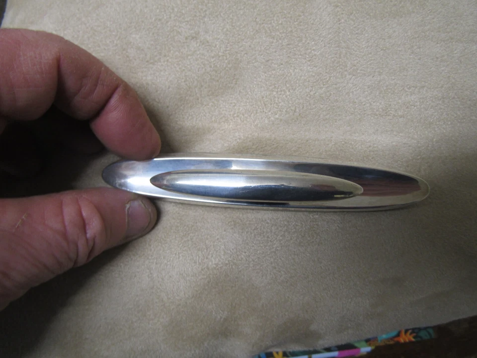 ANTIGUO TAMPÓN DE UÑAS DE PLATA ESTERLINA BIRMINGHAM 1928 CRISFORD + NORRIS Foto 2 de 4