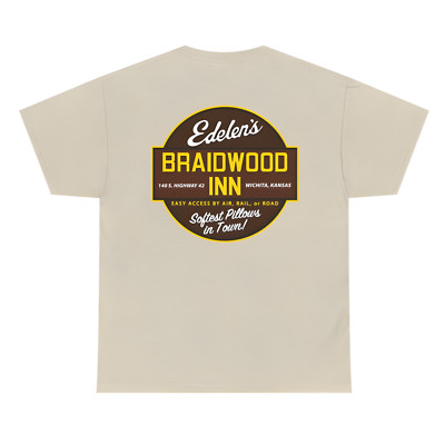 NEW Edelen's Braidwood Inn Planes Trains Automobiles Movie Film 80s Comedy S-5XL