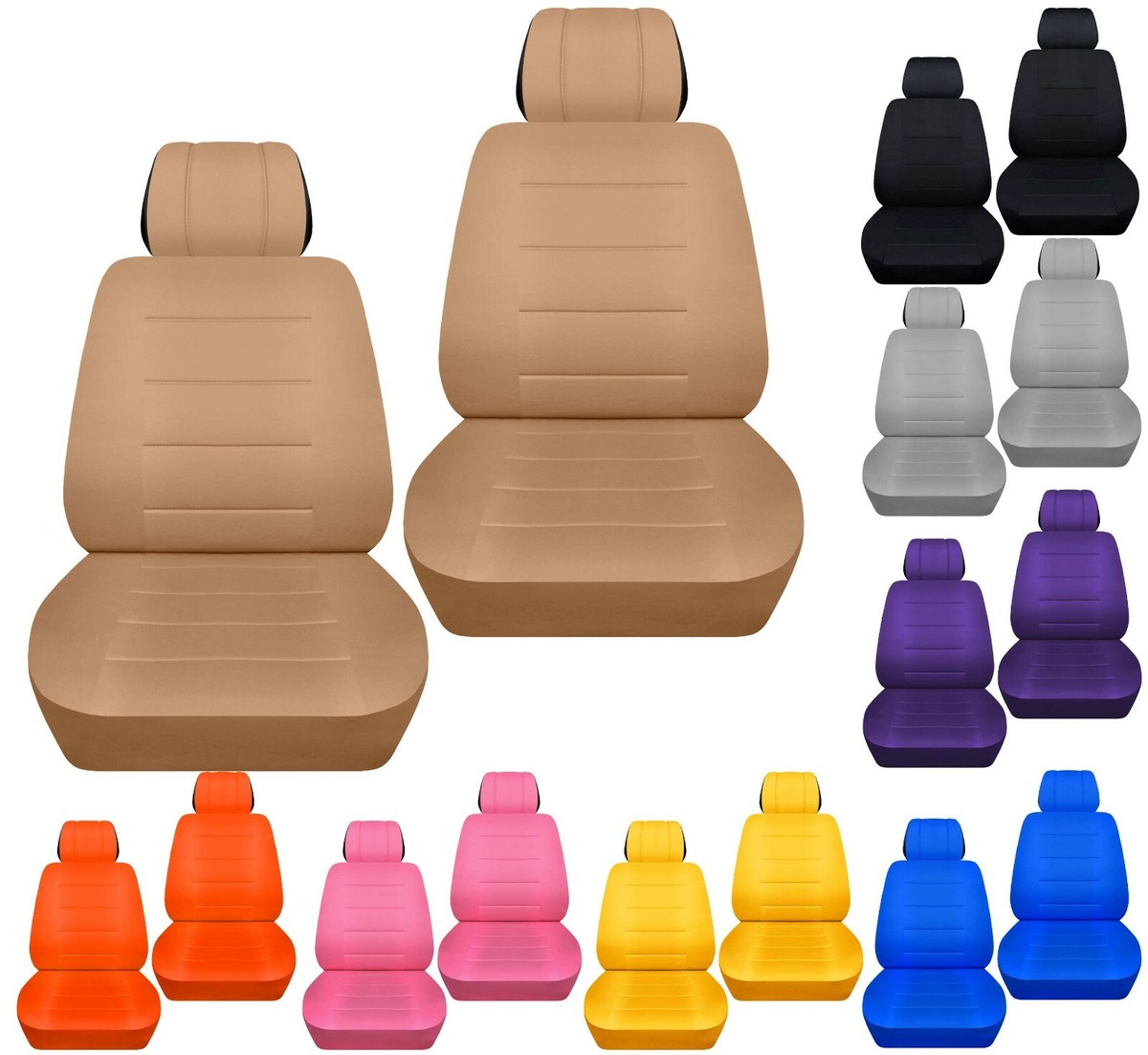 Front set car seat covers fits Chevrolet Spark 2013 to 2021 Nice