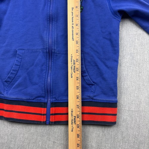 Psycho Bunny Hoodie Youth Small Blue Full Zip Fleece Jacket Logo Sweatshirt - Picture 9 of 11