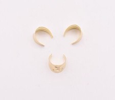 6mm Large Bail Hook For Charm Pendant Solid Real 14K Yellow Gold 1 piece