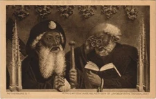 Old postcard AK Rothenburg - Peter m.d. Eyeglass, St. James Church GERMANY (1074936)